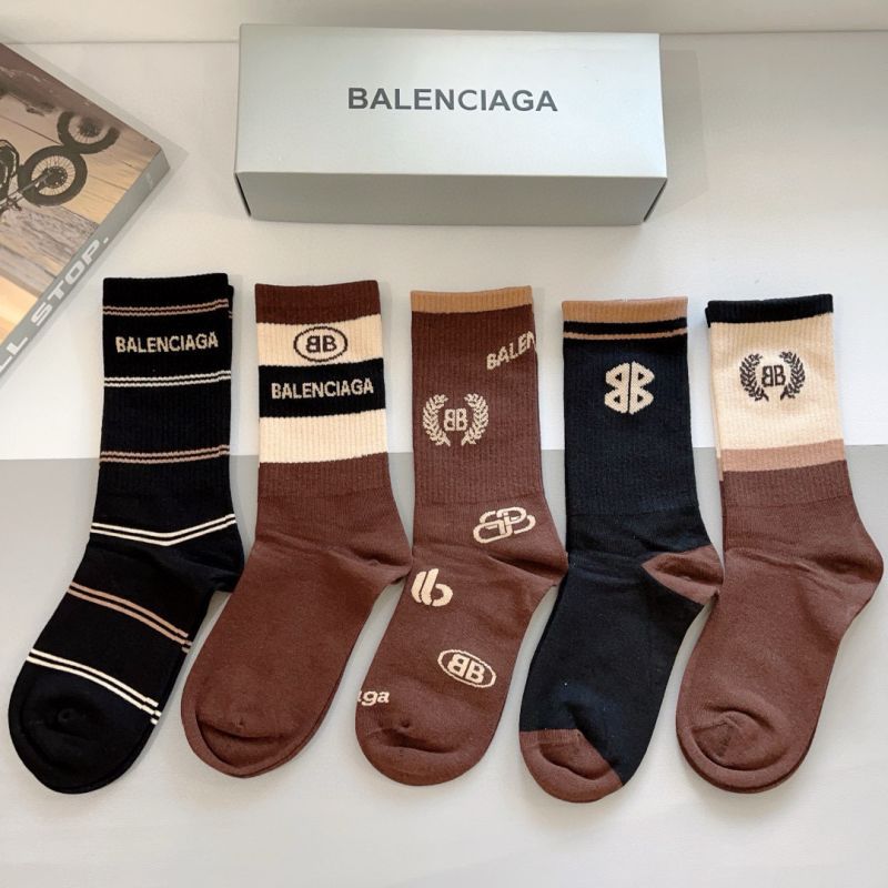 Balenciaga socks ( 5 pairs)
