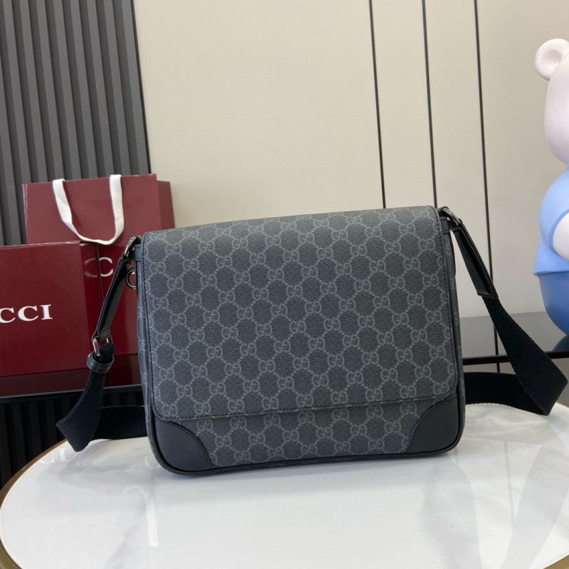 Gucci GG Emblem Medium Crossbody Bag 