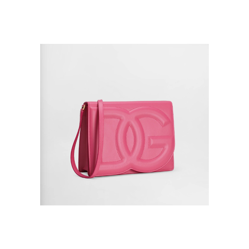 Dolce Gabbana Calfskin DG logo crossbody bag-Pink