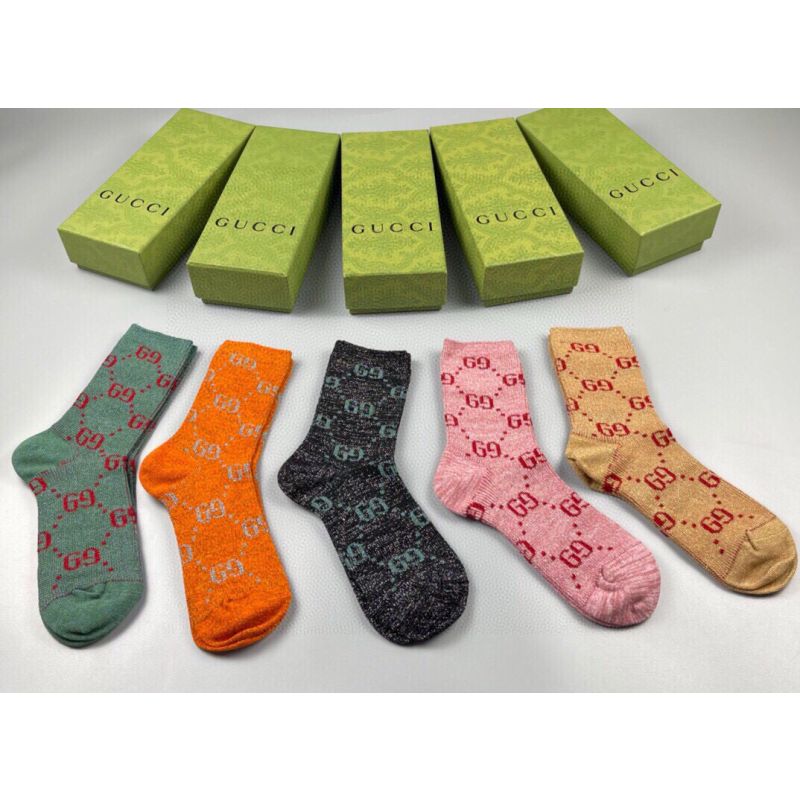 Gucci socks ( 5 pairs)