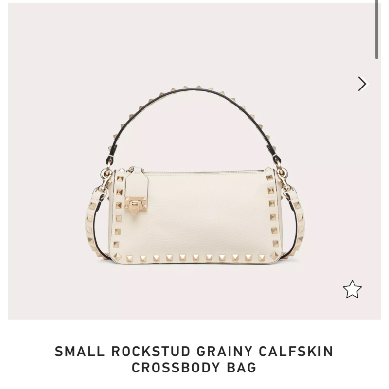 Small Rockstud Grainy Callfskin Crossbody Bag 