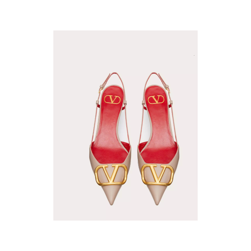 Valentino Vlogo Calfskin slingback Pumps 4cm/ 8cm, Size 35-41
