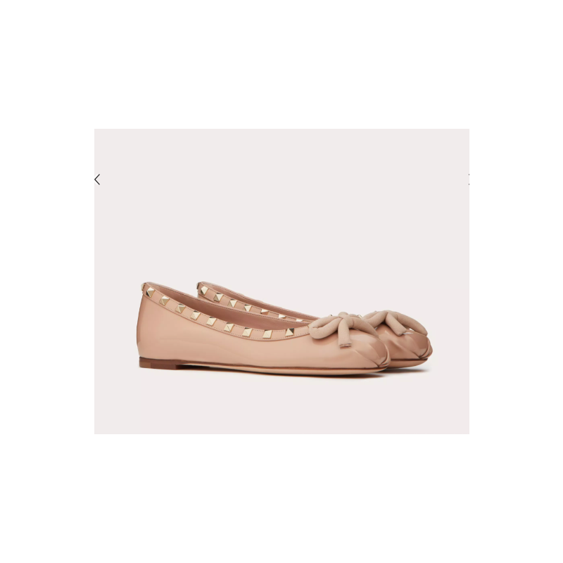 Valentino Garavani Rockstud patent leather ballerina, Size 35-41