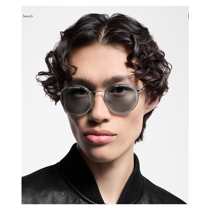 LV Super Vision Metal Round Sunglasses